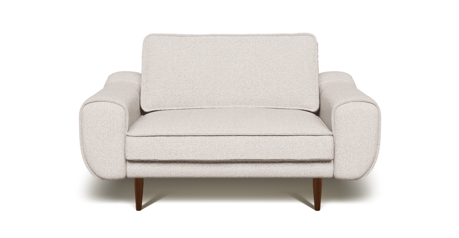 Klem Loveseat Ahşap Ayak - Bukle