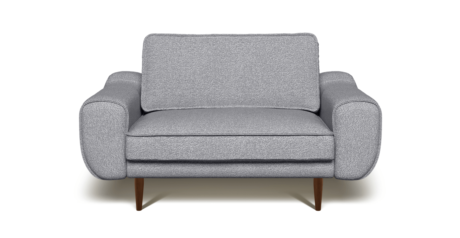 Klem Loveseat Ahşap Ayak - Bukle