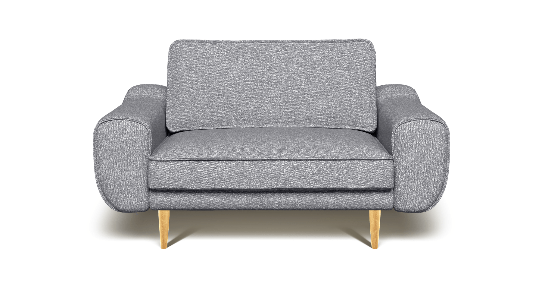 Klem Loveseat Ahşap Ayak - Bukle