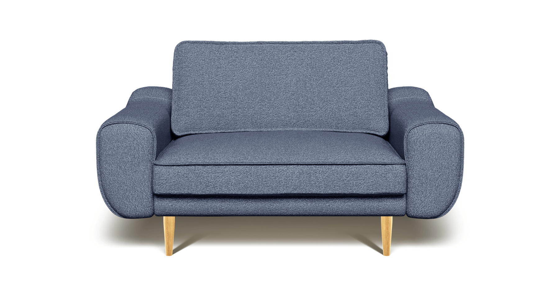 Klem Loveseat Ahşap Ayak - Bukle