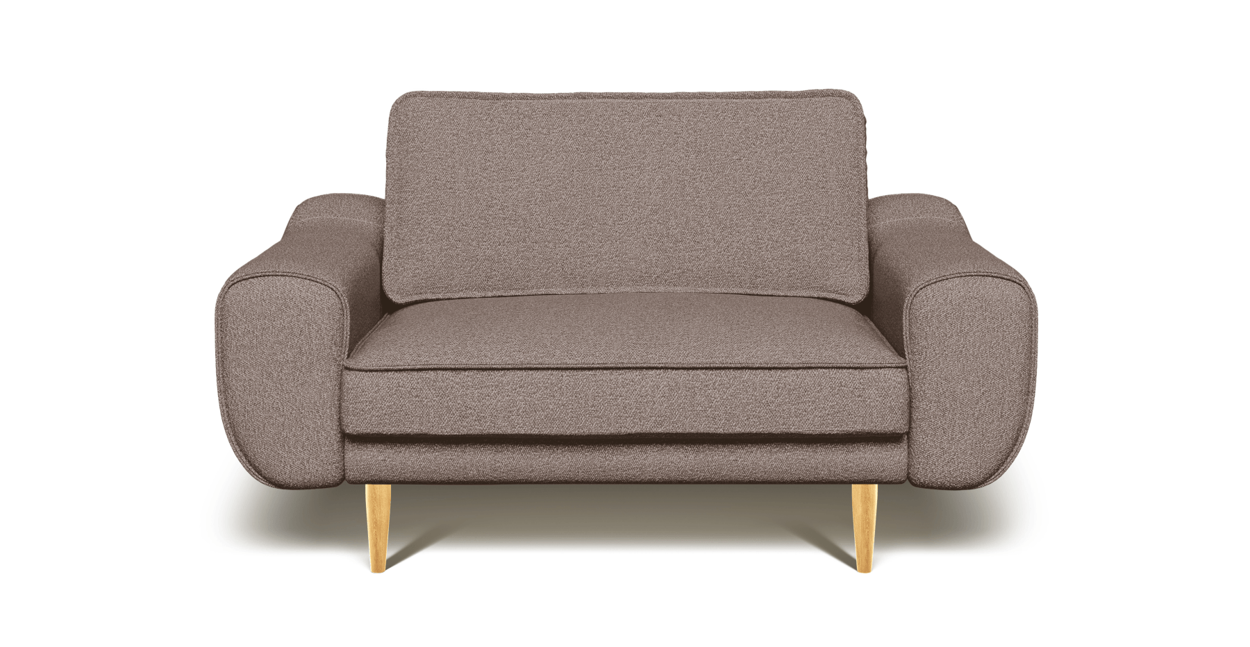 Klem Loveseat Ahşap Ayak - Bukle