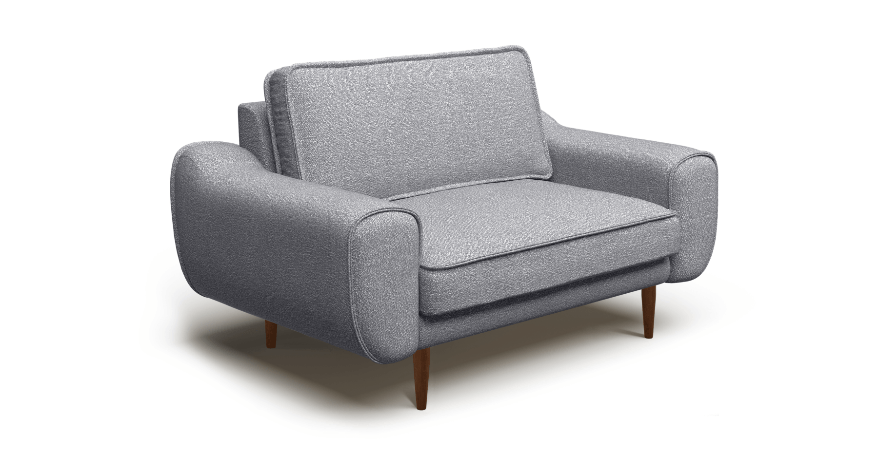 Klem Loveseat Ahşap Ayak - Bukle