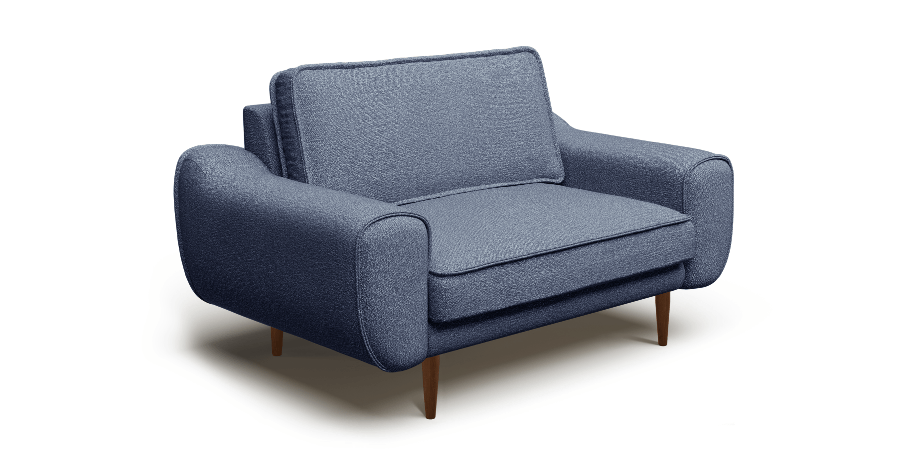 Klem Loveseat Ahşap Ayak - Bukle