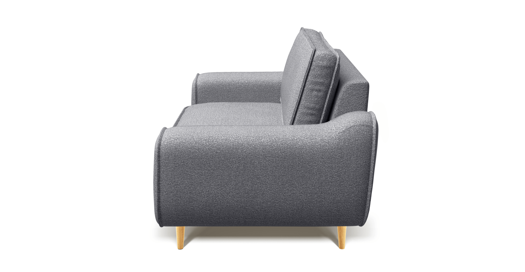 Klem Loveseat Ahşap Ayak - Bukle