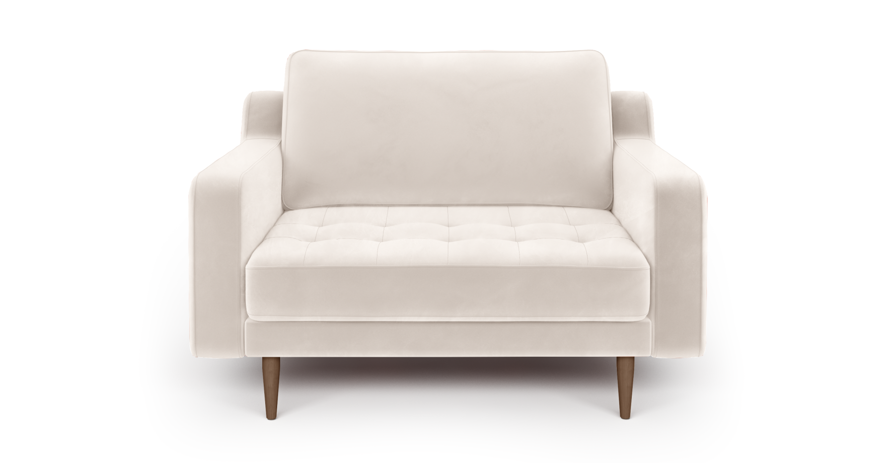 Modsy Loveseat Ahşap Ayak - Kadife