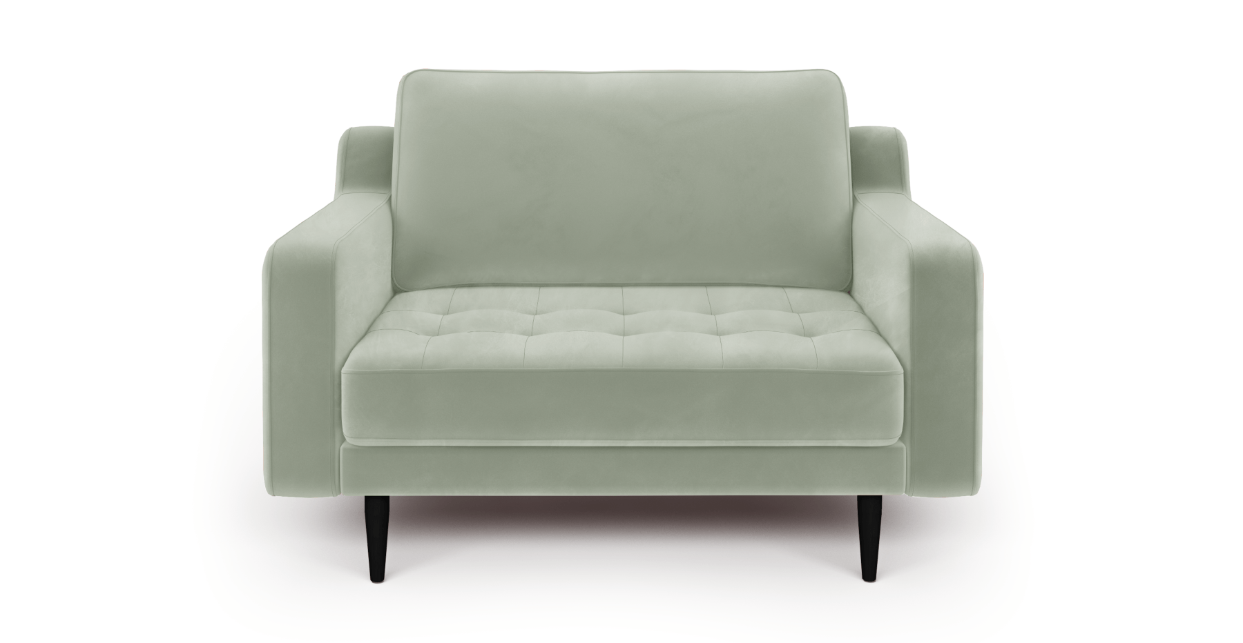 Modsy Loveseat Ahşap Ayak - Kadife