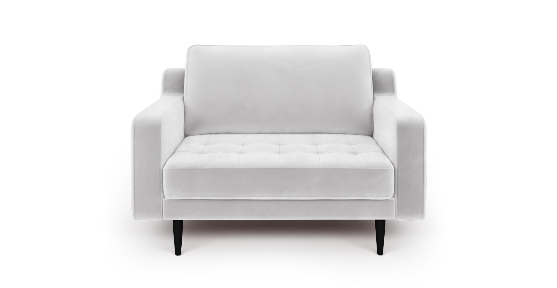 Modsy Loveseat Ahşap Ayak - Kadife