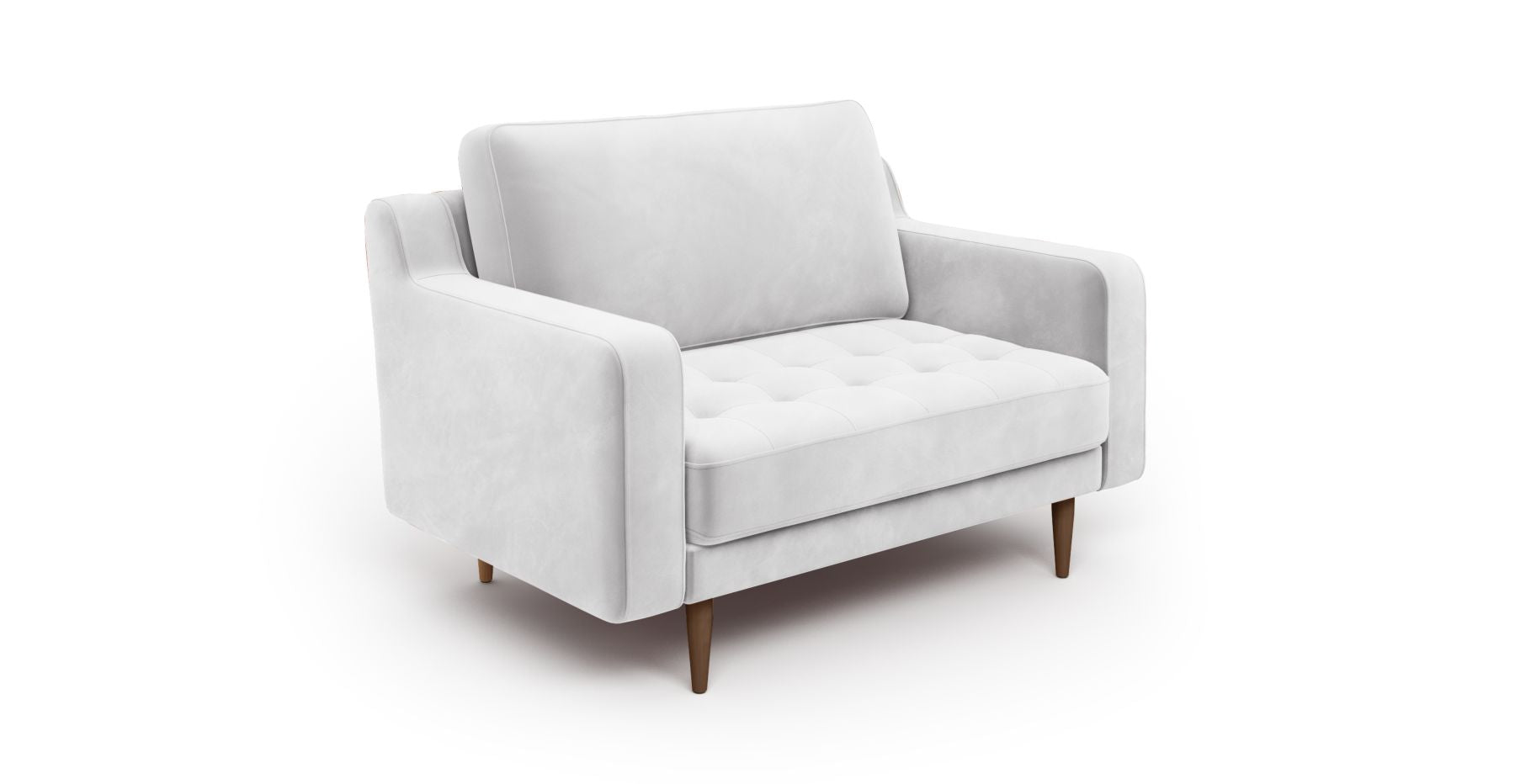 Modsy Loveseat Ahşap Ayak - Kadife