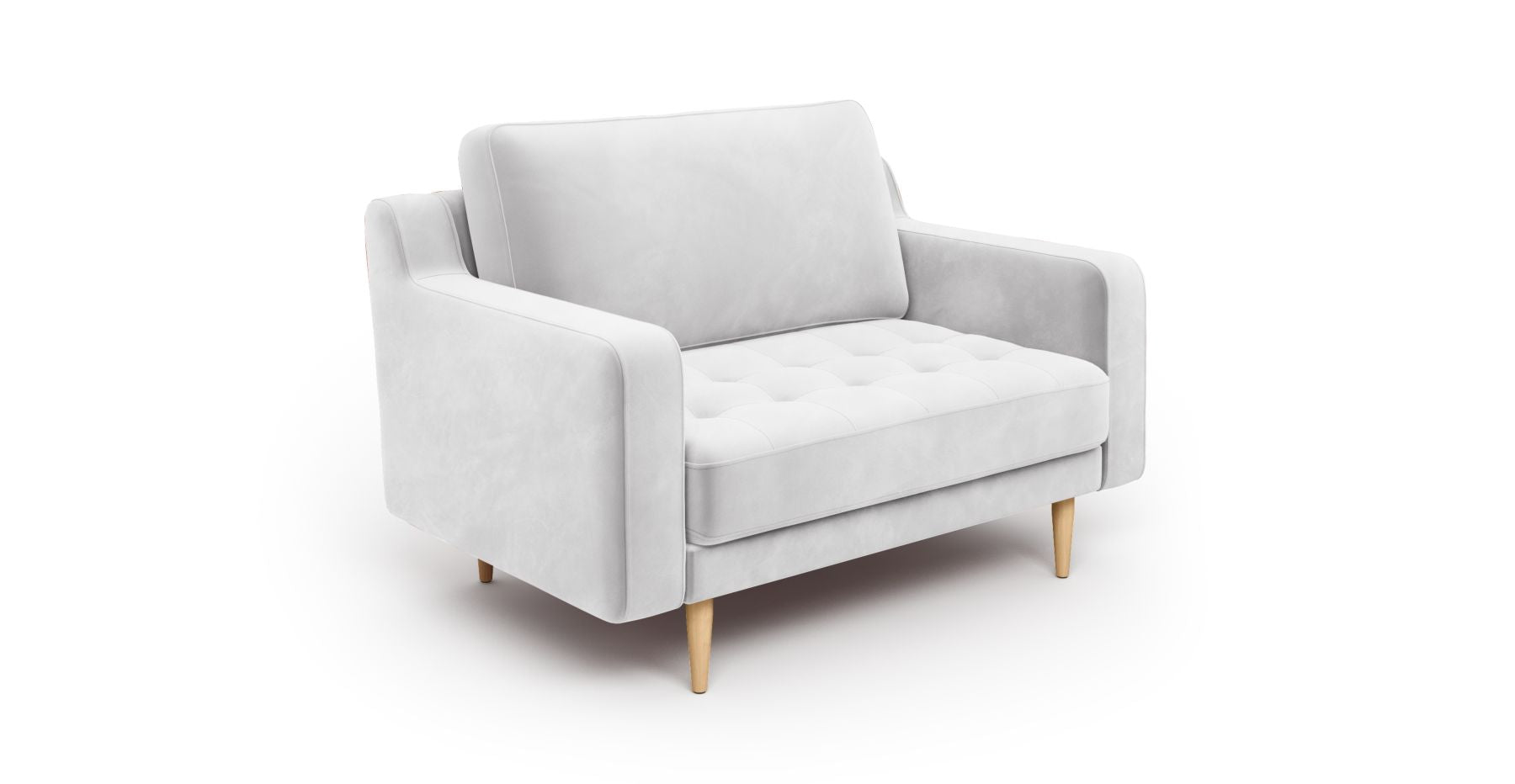 Modsy Loveseat Ahşap Ayak - Kadife