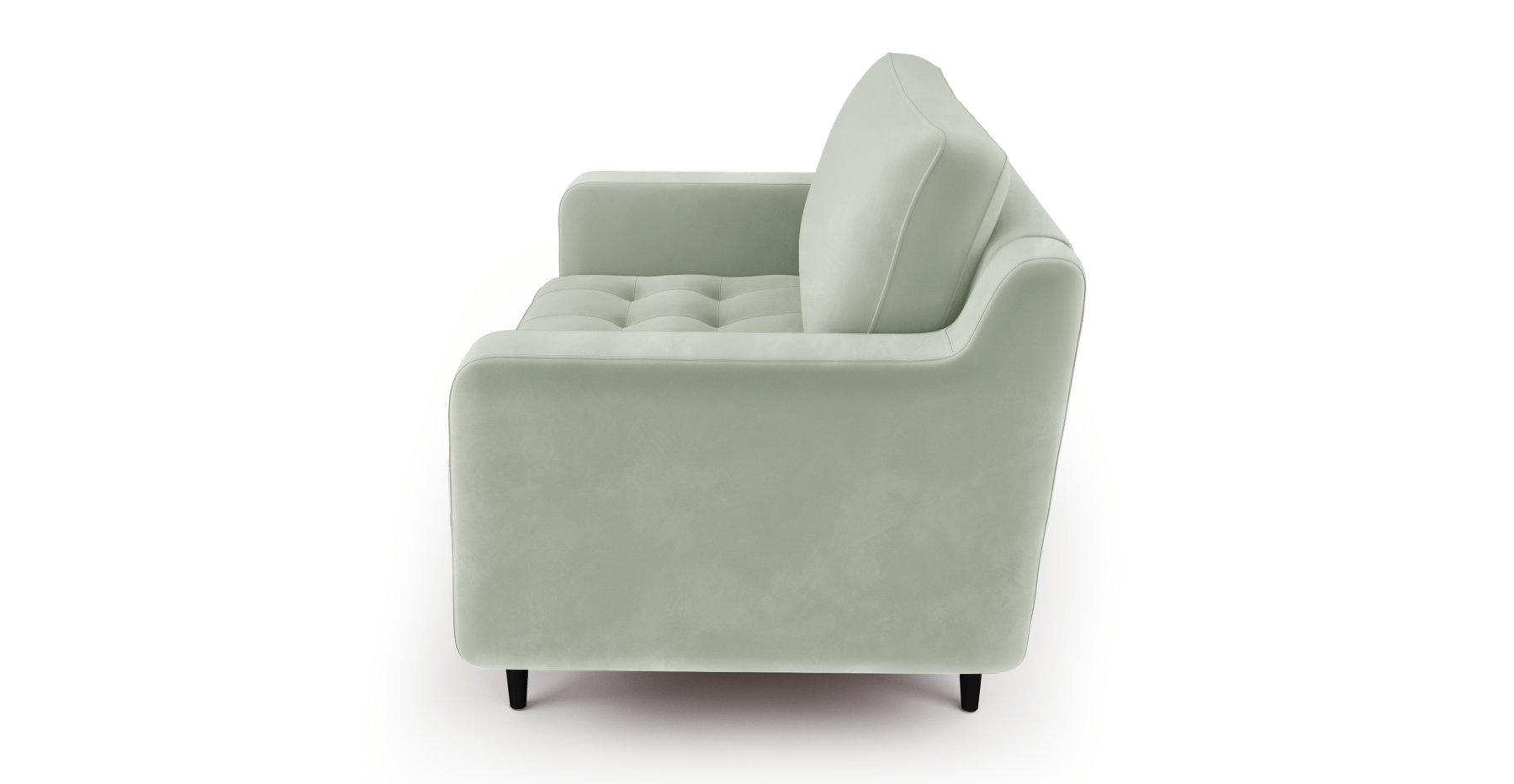 Modsy Loveseat Ahşap Ayak - Kadife