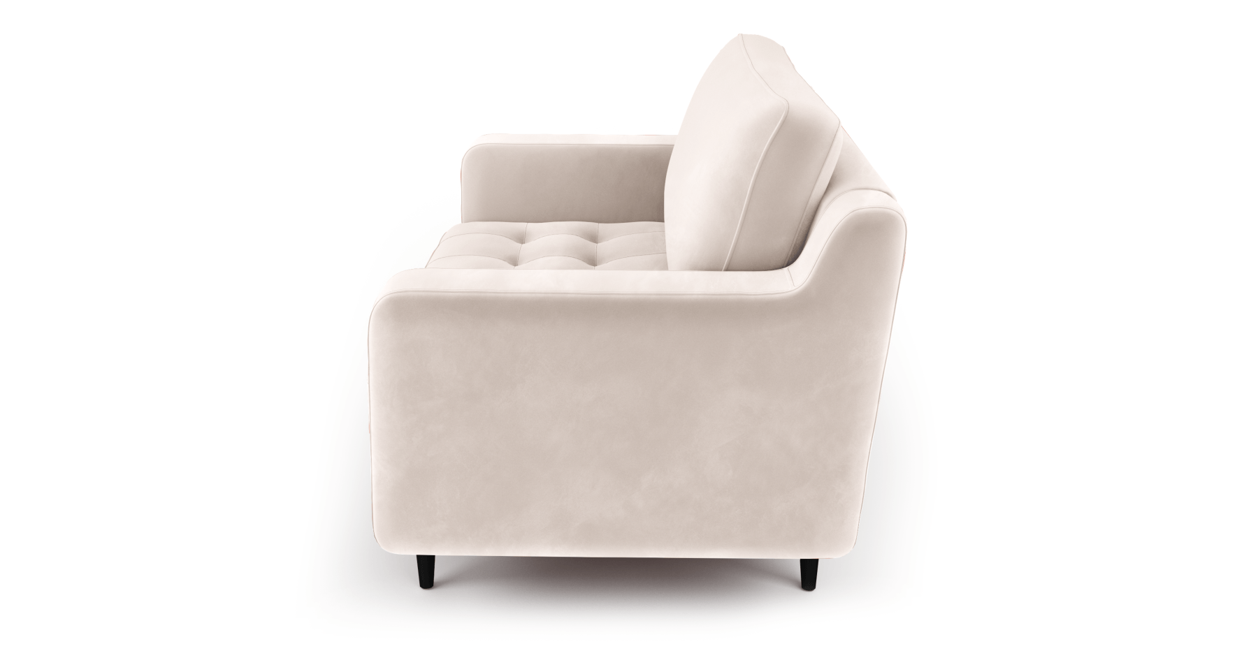 Modsy Loveseat Ahşap Ayak - Kadife