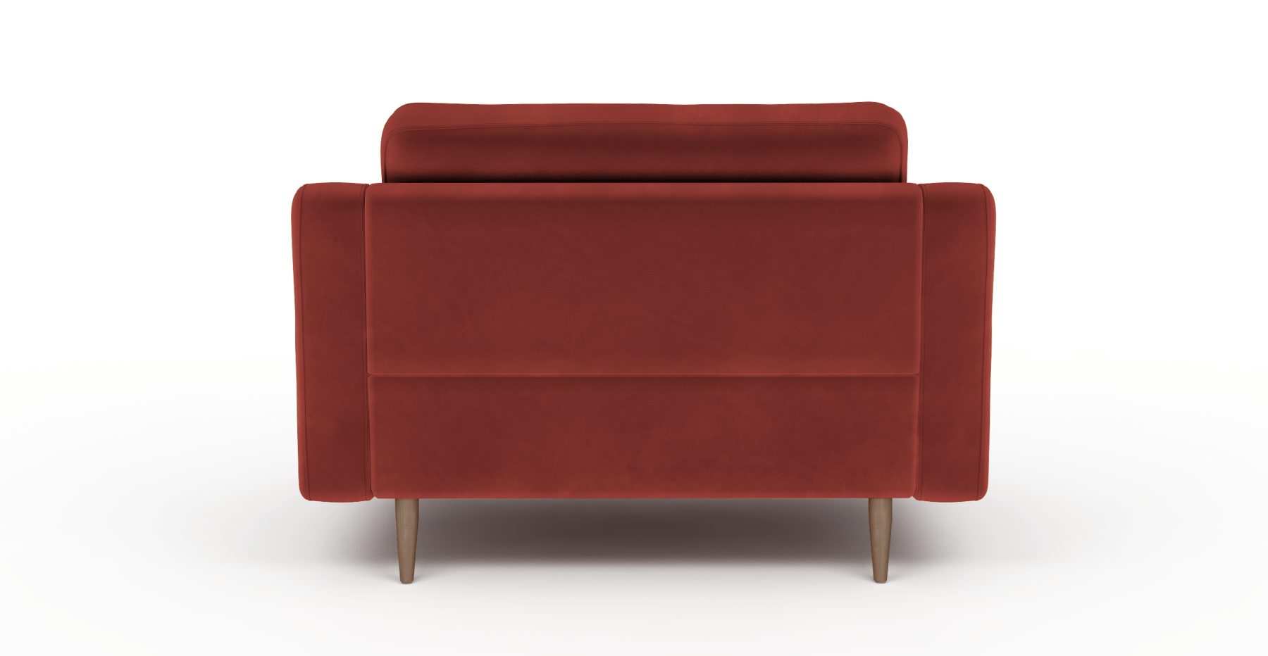 Modsy Loveseat Ahşap Ayak - Kadife