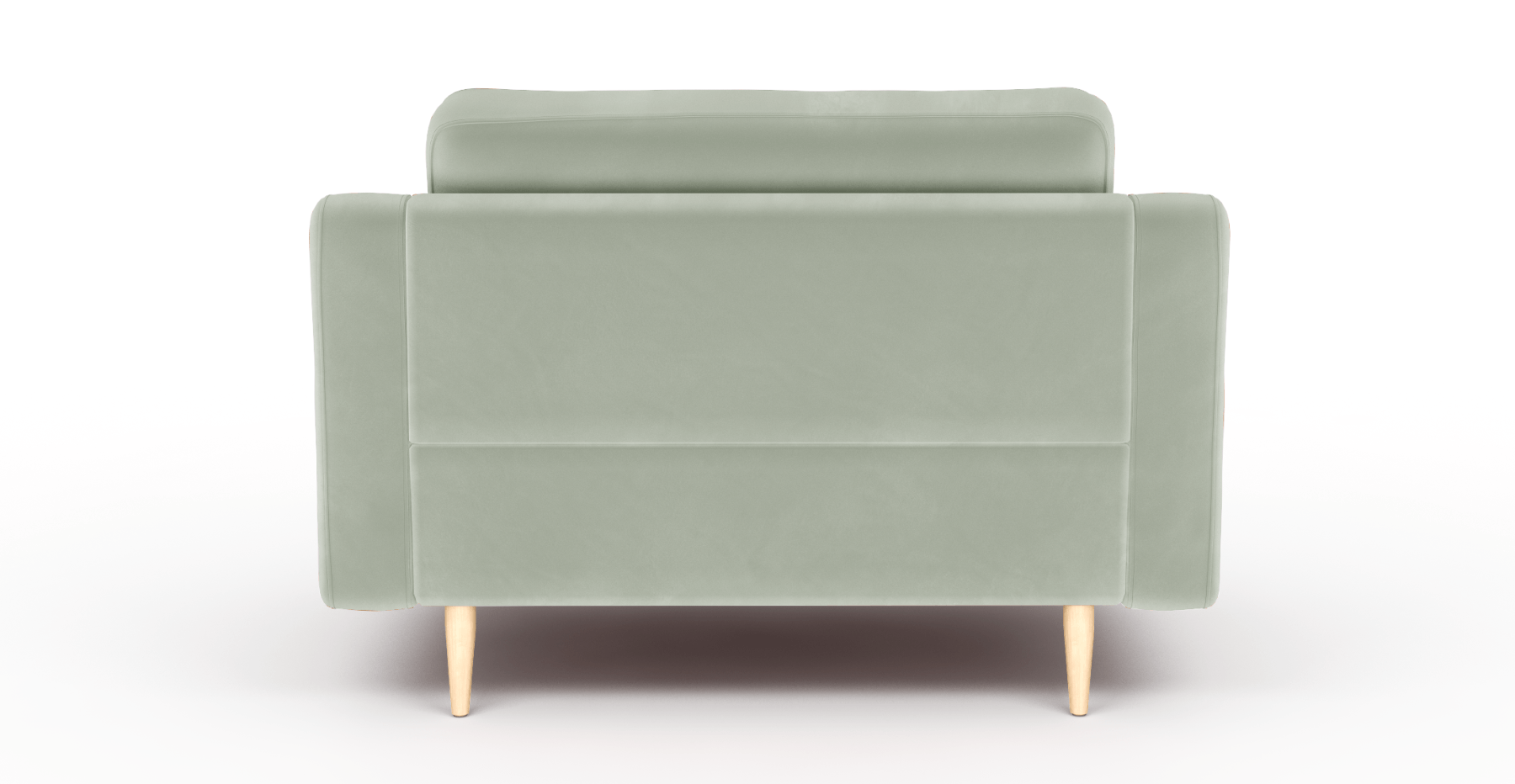 Modsy Loveseat Ahşap Ayak - Kadife