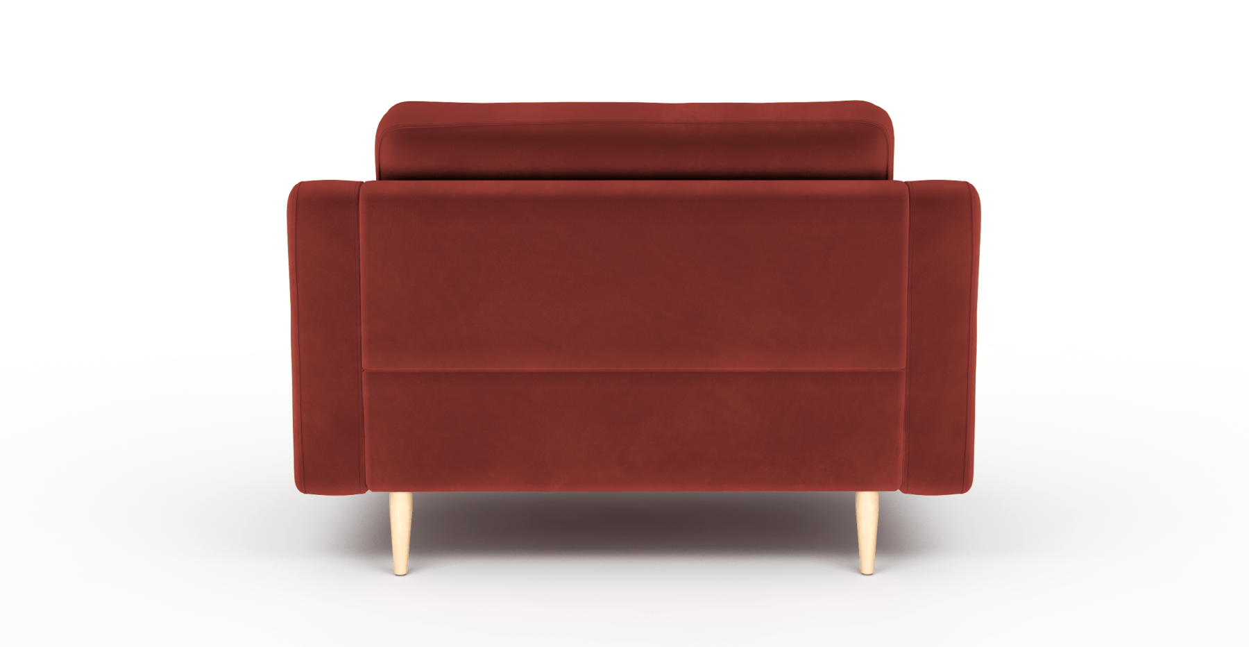 Modsy Loveseat Ahşap Ayak - Kadife