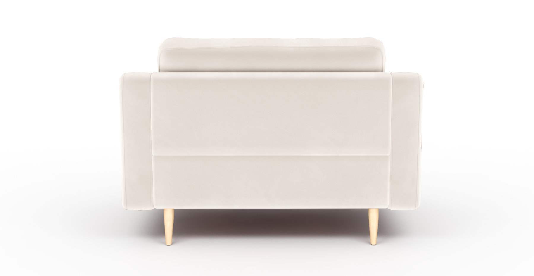 Modsy Loveseat Ahşap Ayak - Kadife