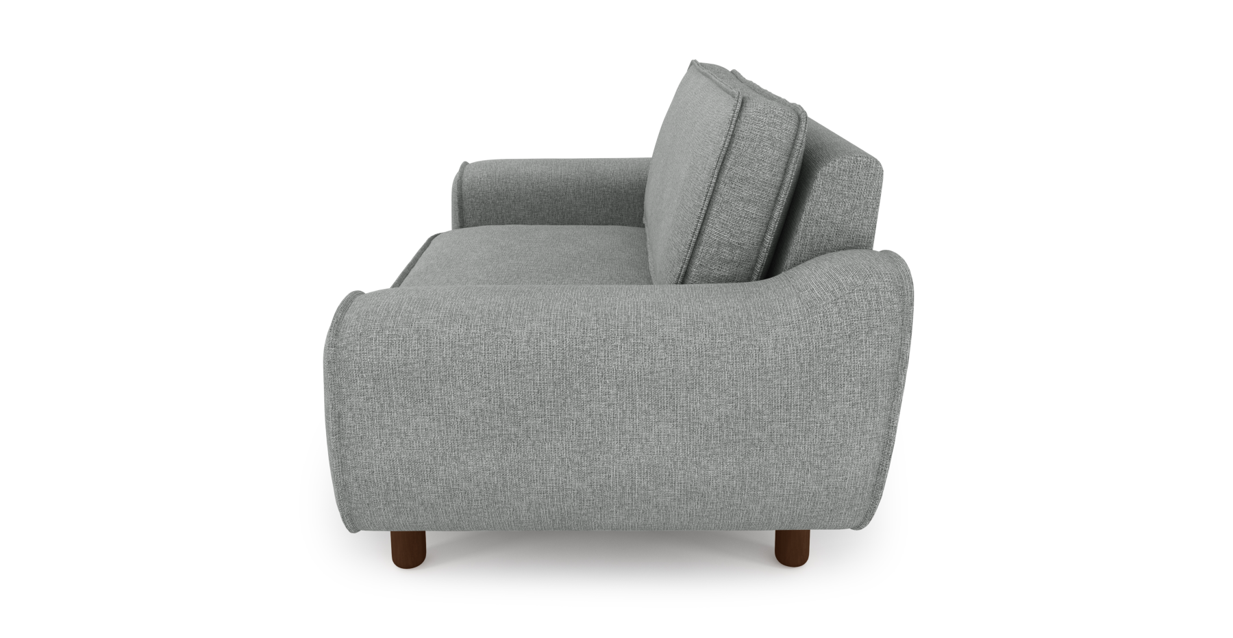 Klem Loveseat Silindir Ahşap Ayak - Keten