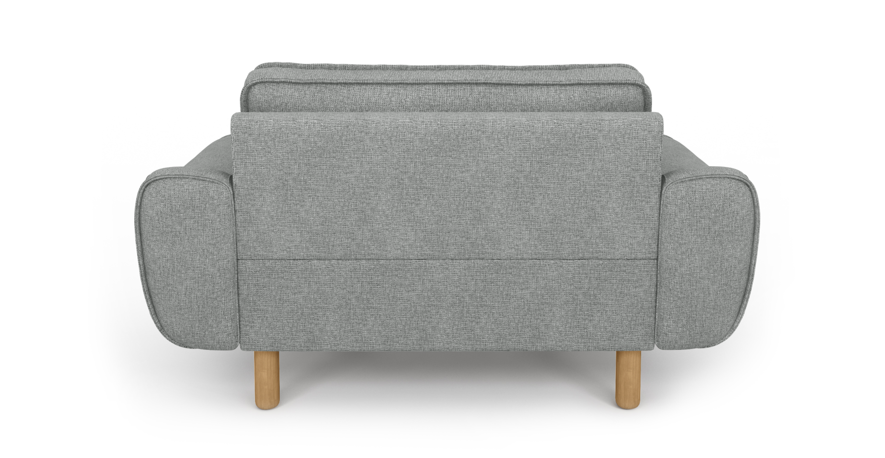 Klem Loveseat Silindir Ahşap Ayak - Keten