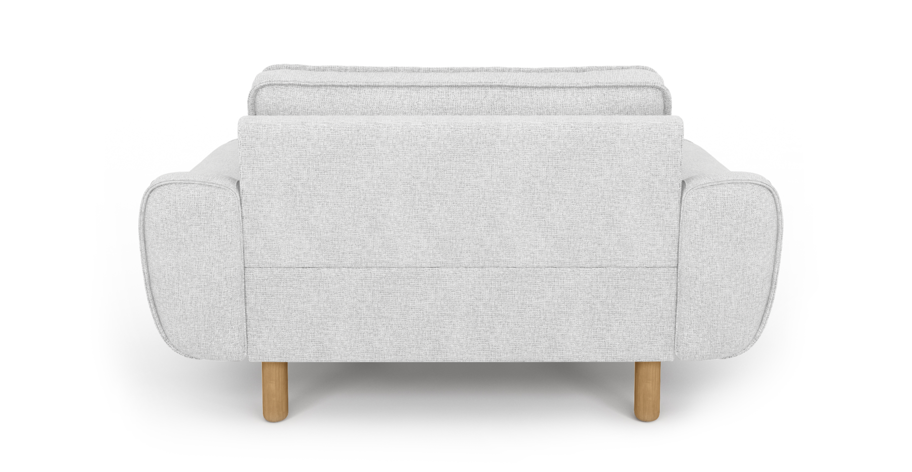 Klem Loveseat Silindir Ahşap Ayak - Keten