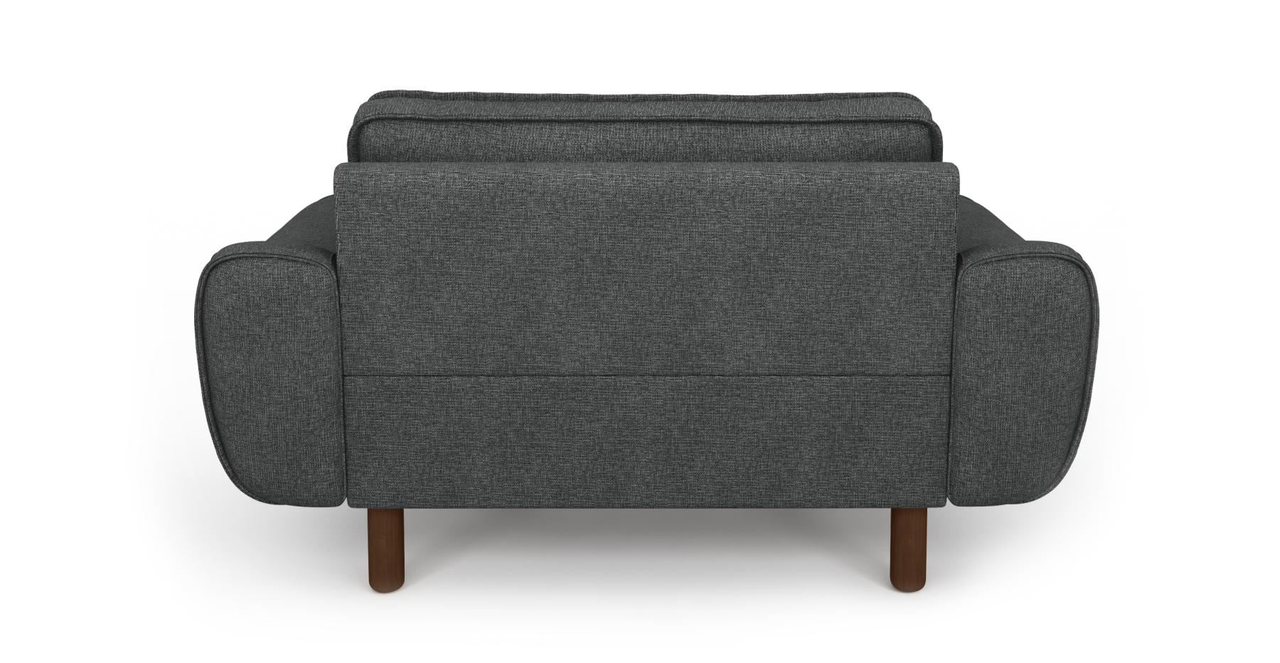 Klem Loveseat Silindir Ahşap Ayak - Keten