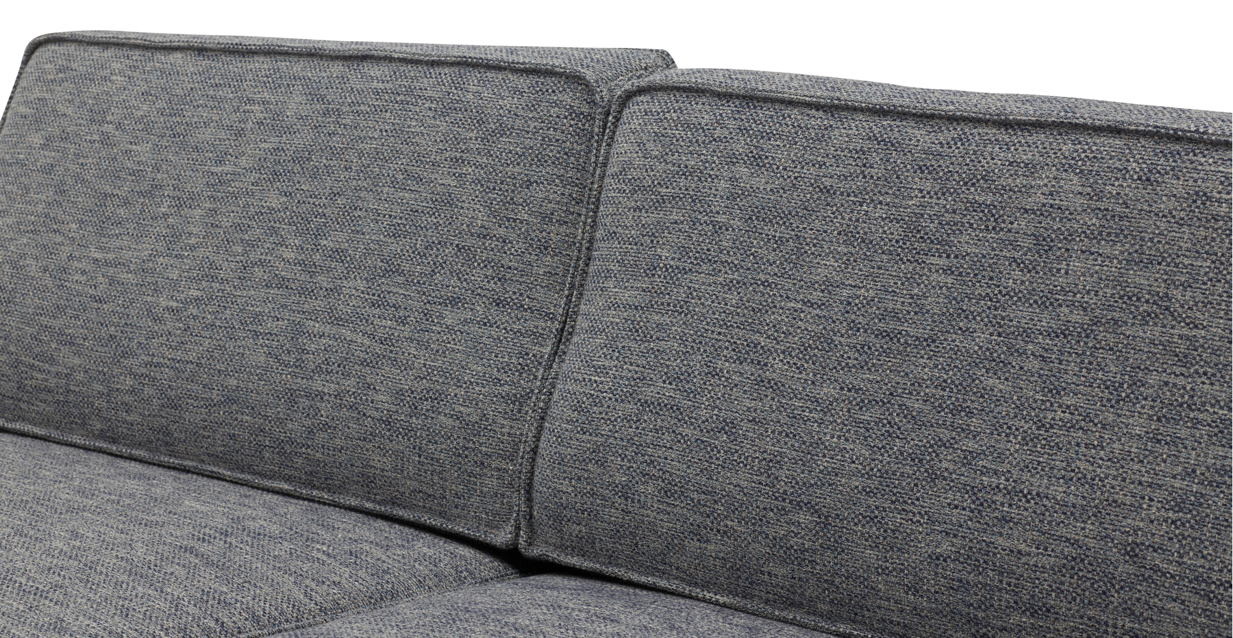 Klem Slim Loveseat Silindir Ahşap Ayak - Doğal Doku