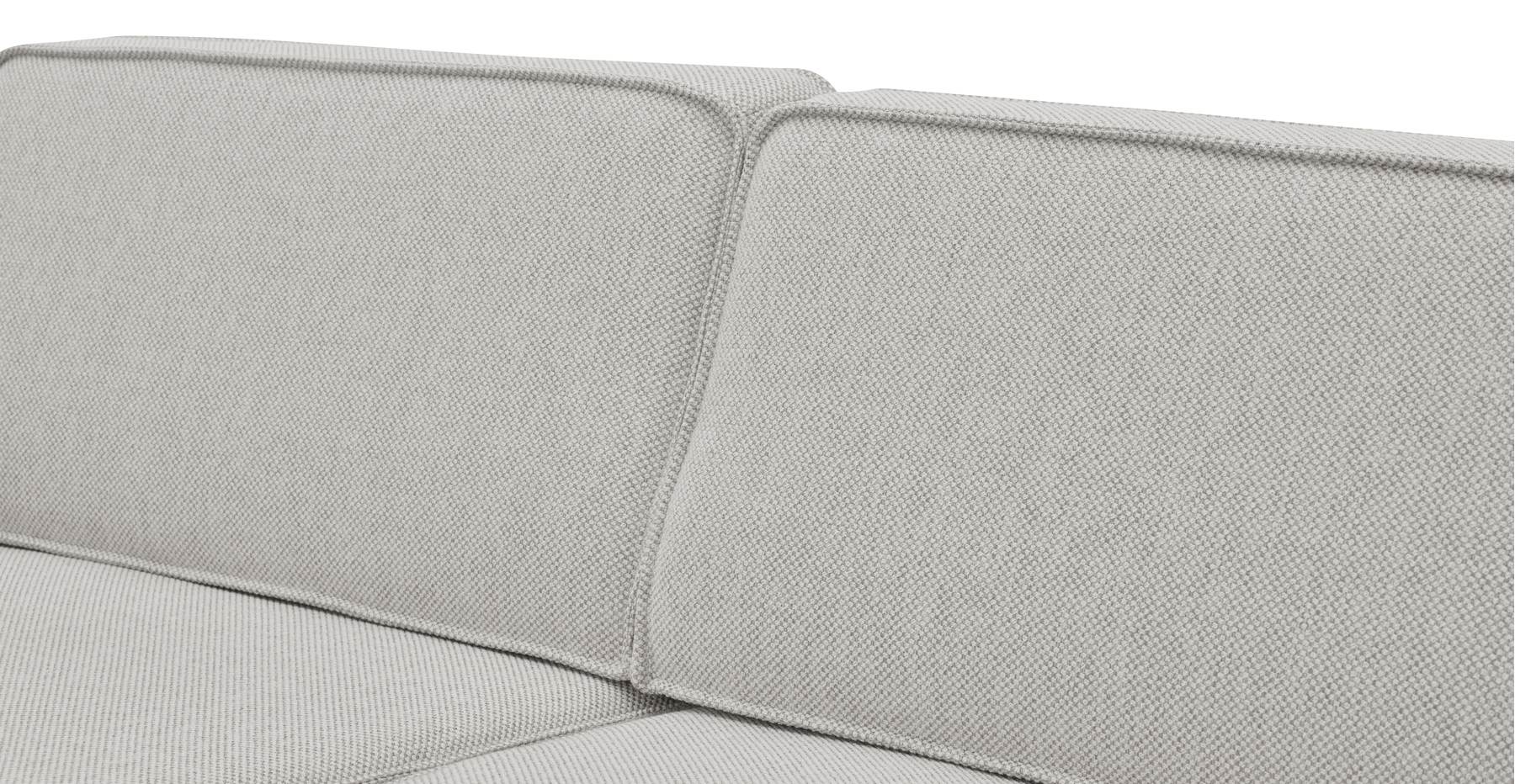 Klem Slim Loveseat Silindir Ahşap Ayak - Doğal Doku