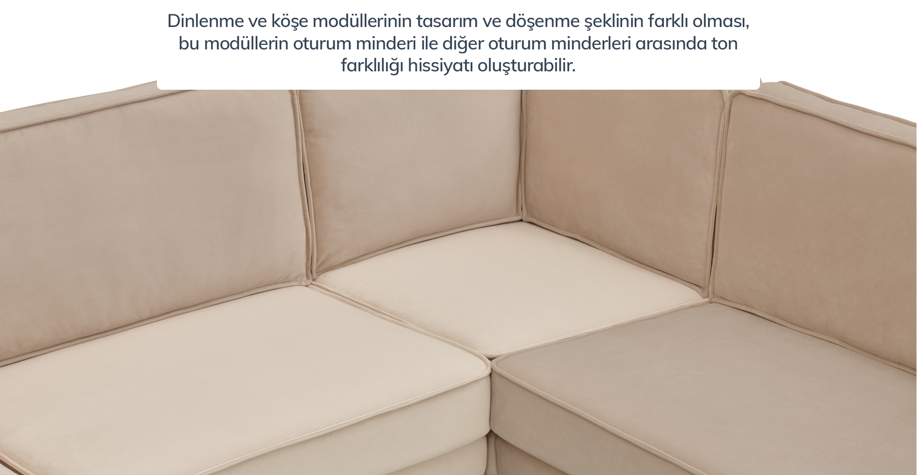 Klem Slim 257 x 203 Köşe Silindir Ahşap Ayak - Kadife