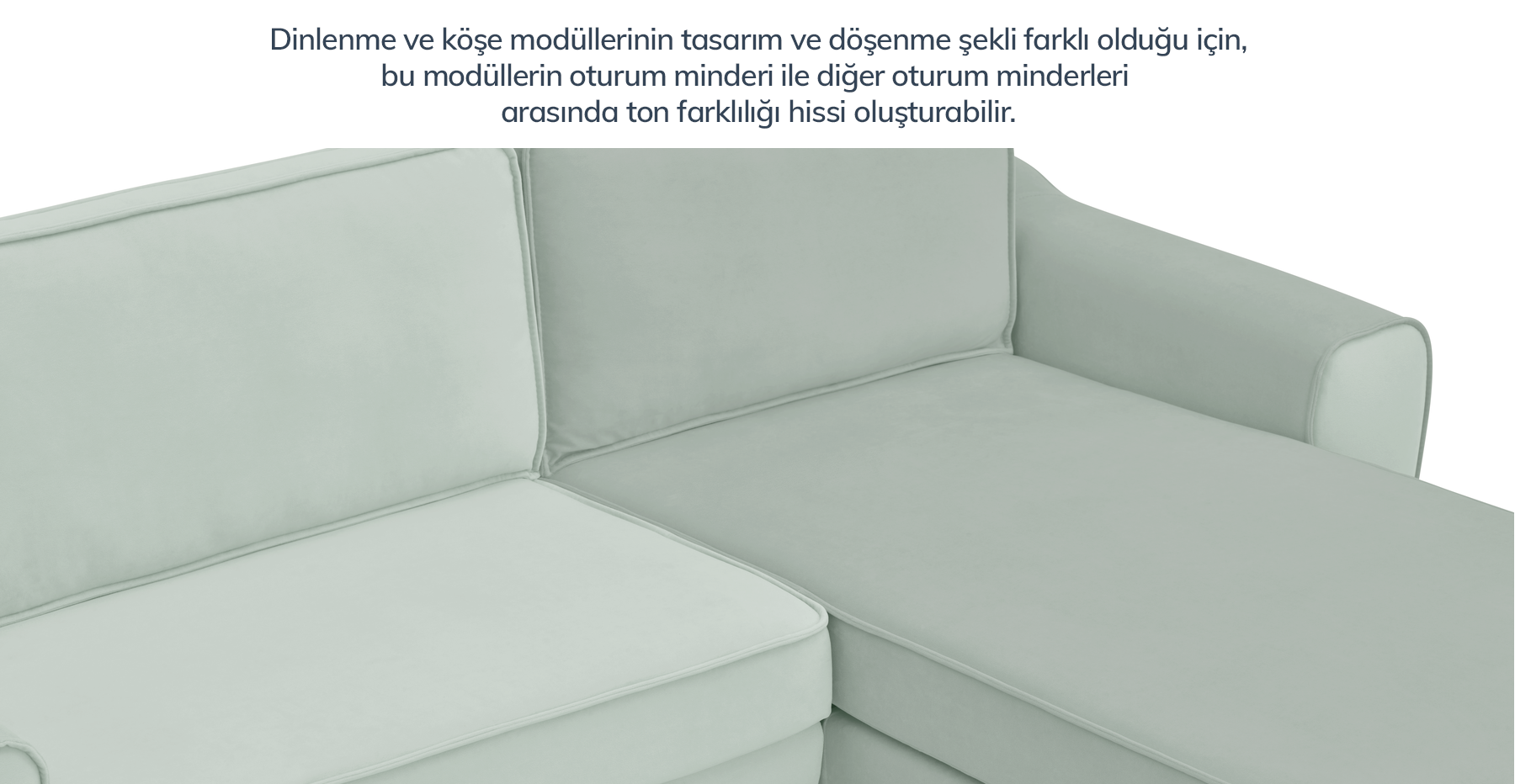 Klem 306 x 171 Köşe Silindir Ahşap Ayak - Kadife