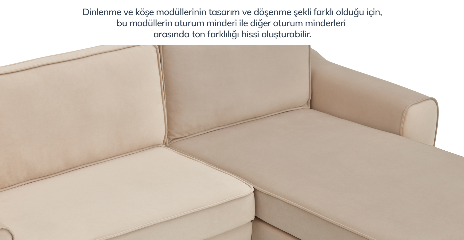 Klem 280 x 171 Köşe Silindir Ahşap Ayak - Kadife