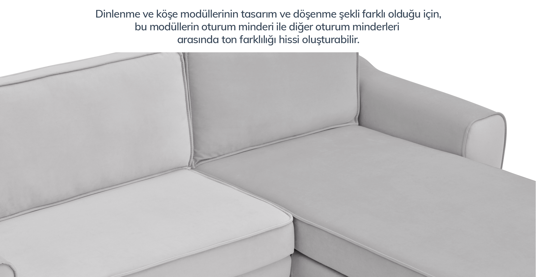 Klem 306 x 171 Köşe Silindir Ahşap Ayak - Kadife