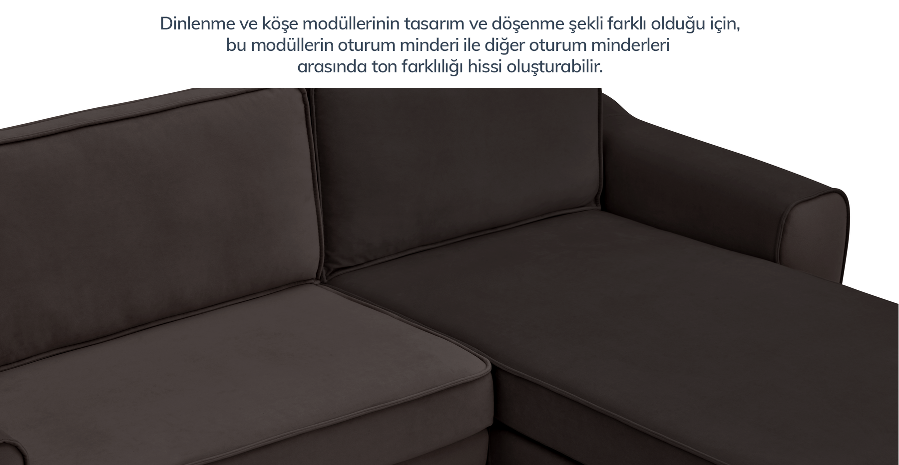 Klem 254 x 171 Köşe Silindir Ahşap Ayak - Kadife