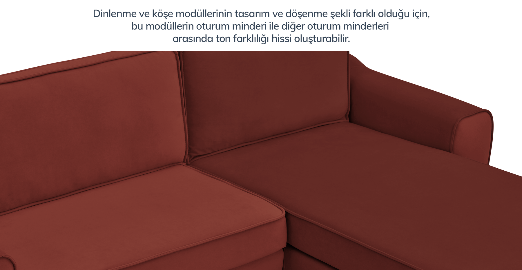 Klem Slim 266 x 171 Köşe Silindir Ahşap Ayak - Kadife