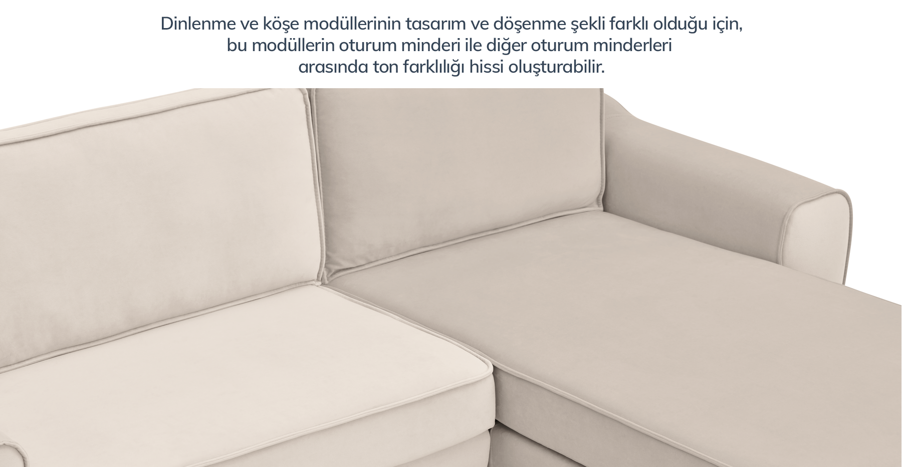 Klem 306 x 171 Köşe Silindir Ahşap Ayak - Kadife