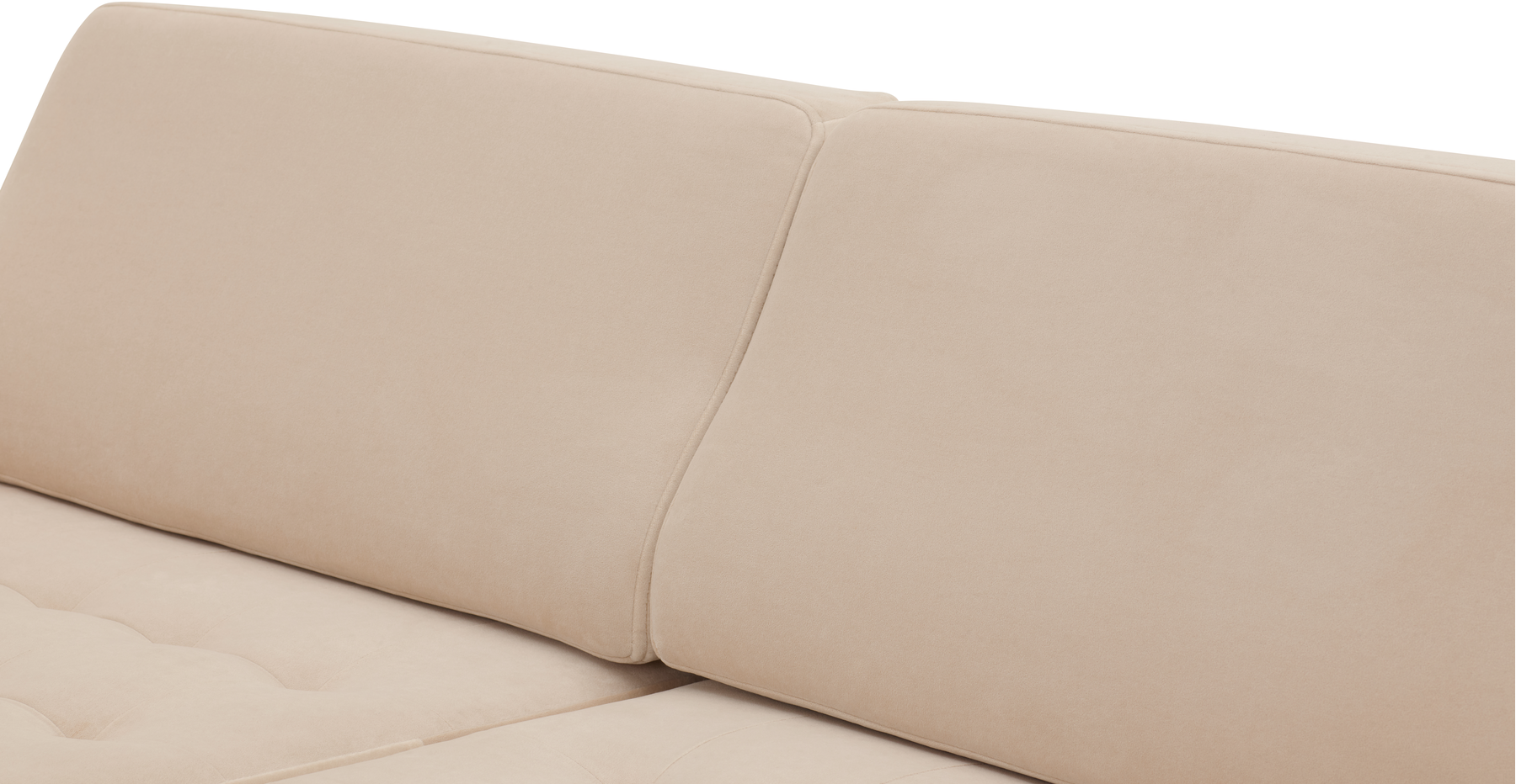 Modsy Loveseat Silindir Ahşap Ayak - Kadife