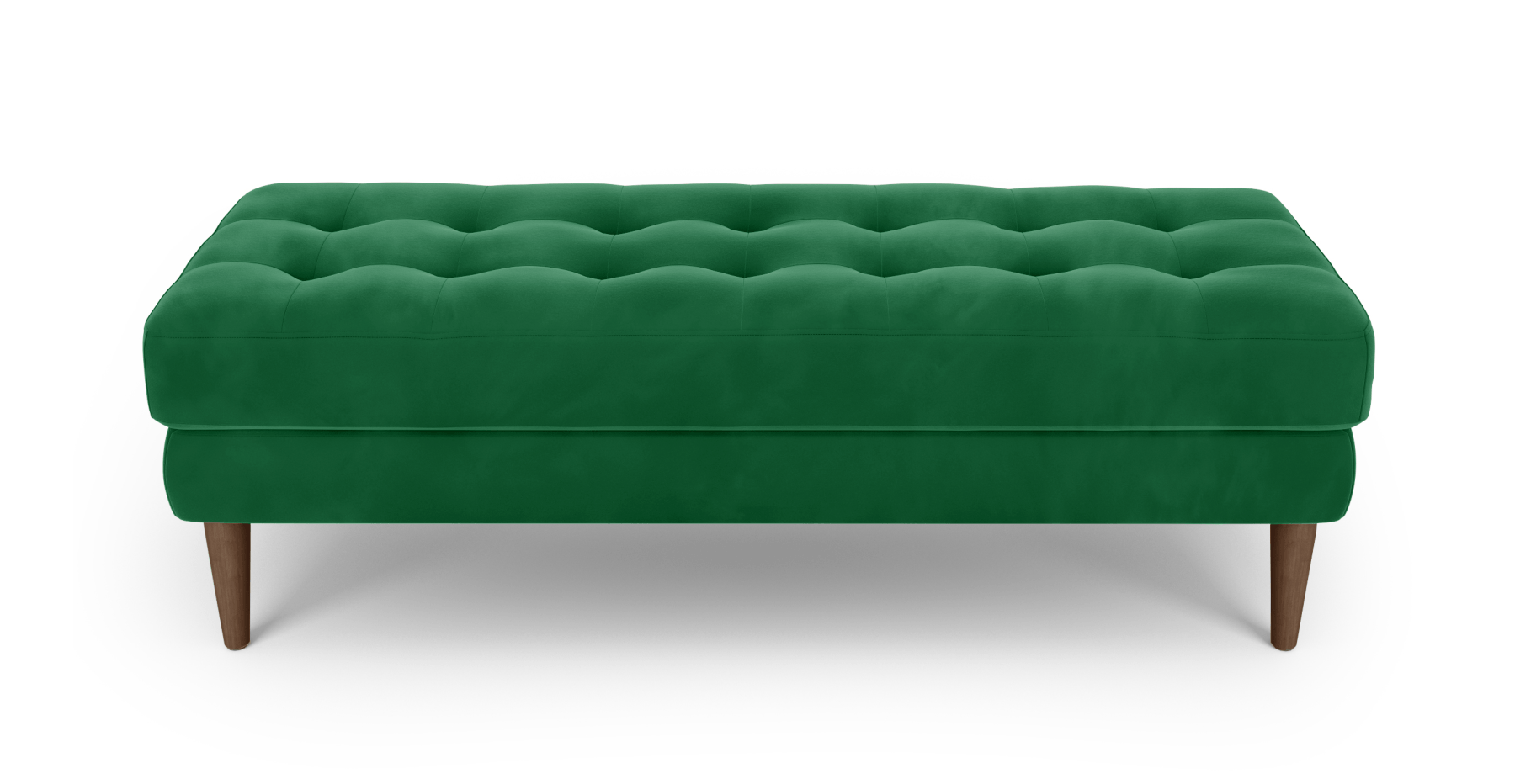 Modsy Bench Ahşap Ayak - Kadife