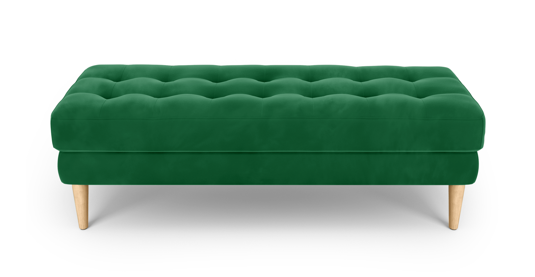 Modsy Bench Ahşap Ayak - Kadife