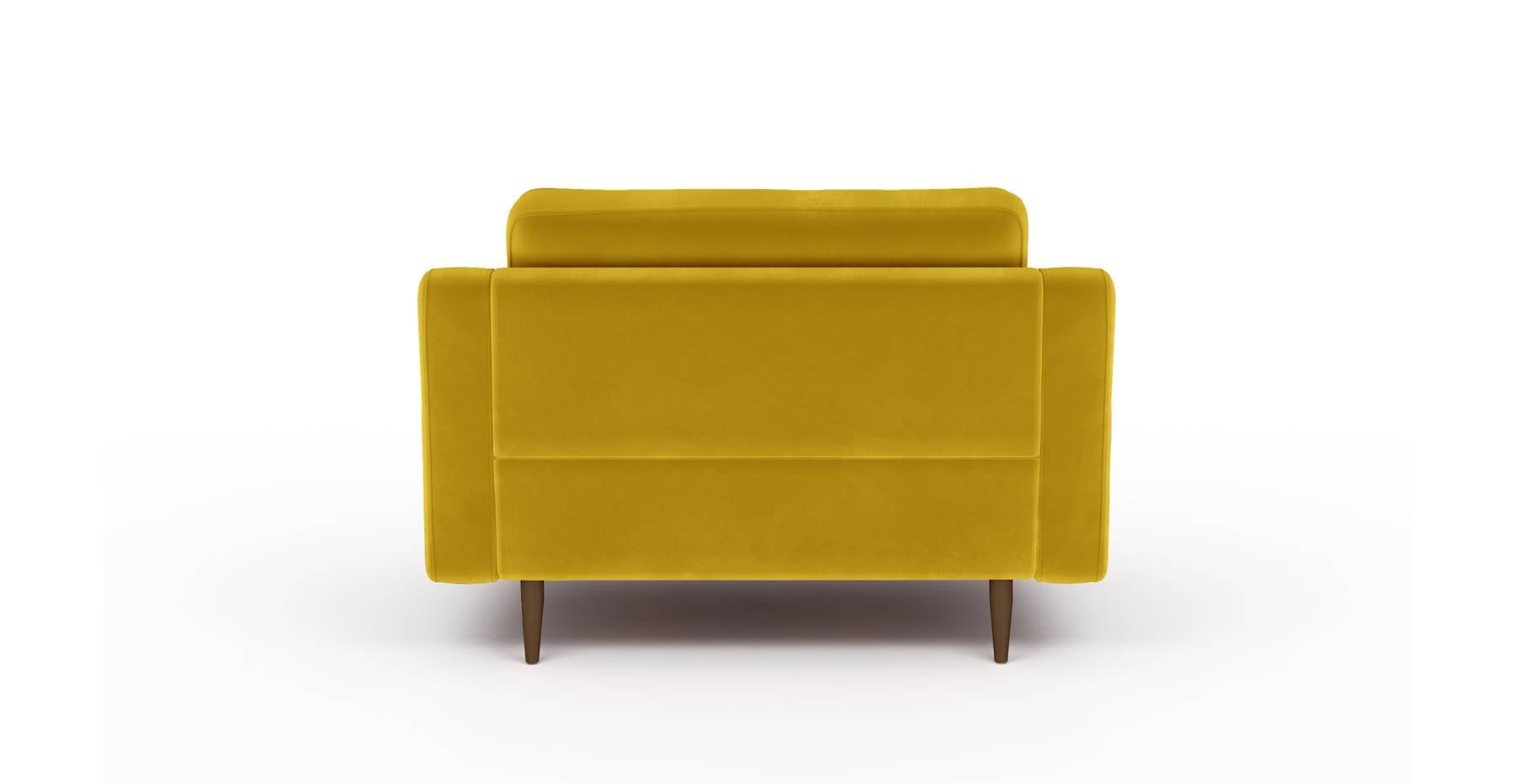 Modsy Loveseat Ahşap Ayak - Kadife