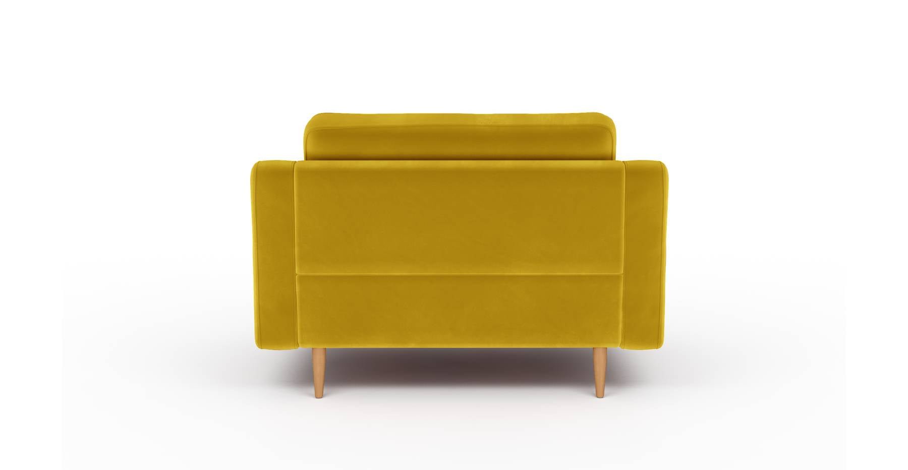 Modsy Loveseat Ahşap Ayak - Kadife