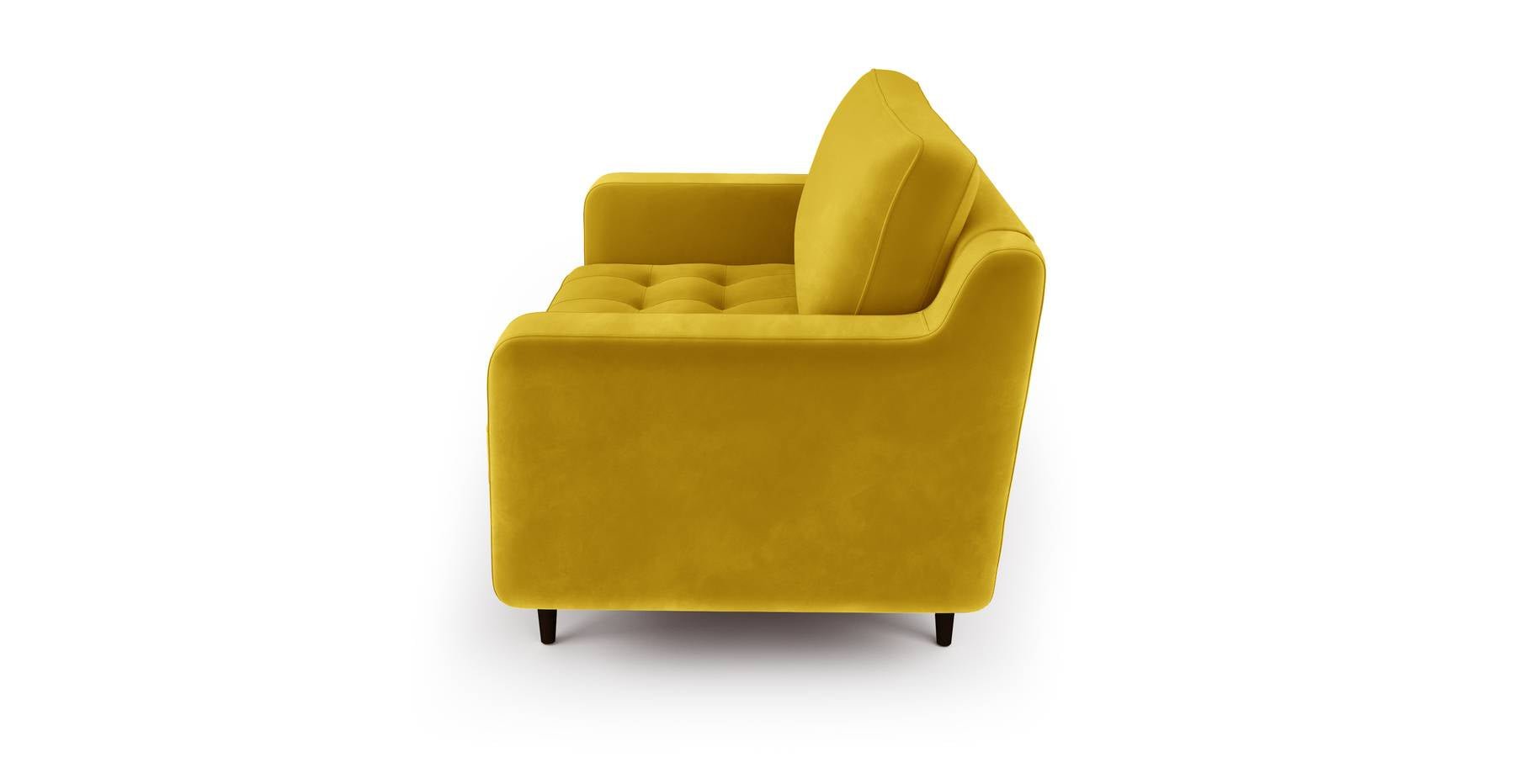 Modsy Loveseat Ahşap Ayak - Kadife